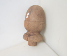 Vintage Acabamento de Madeira Escada Bannister Extremidade Top Madeira Botão Antigo Bolota Antigo comprar usado  Enviando para Brazil