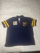 Camisa polo masculina Ralph Lauren Varsity rugby patch manga curta grande e alta 1XB, usado comprar usado  Enviando para Brazil