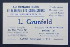 Business card grunfeld d'occasion  Expédié en Belgium