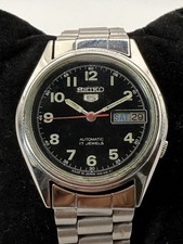 Seiko 5 automático SNKB45 J1 vintage mostrador militar preto 7001-6009 comprar usado  Enviando para Brazil