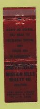 Matchbook cover mission for sale  USA