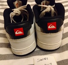 Quiksilver white leather for sale  CARTERTON