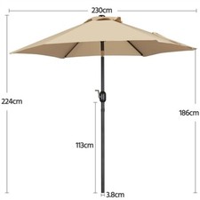 Garden parasol umbrella for sale  IPSWICH