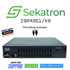 ♻️ Roteador Cisco ISR4351/K9 Gigabit Integrated Services / Não afetado⚡Envio rápido comprar usado  Enviando para Brazil