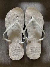 Havaianas- Fantasia - Chinelos Brilhantes - Cinza Gelo (Prata)- Feminino 7/8- Novo com etiquetas - US$ 34 comprar usado  Enviando para Brazil