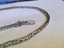 Usado, COLAR CORRENTE CORDA BALI BIZANTINA PRATA ESTERLINA 50,4 g 18” fecho de gancho ~ unissex comprar usado Usado, COLAR CORRENTE CORDA BALI BIZANTINA PRATA ESTERLINA 50,4 g 18” fecho de gancho ~ unissex comprar usado  Enviando para Brazil