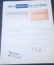 Carta intestata olivetti usato  Palmanova