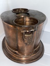 Balde refrigerador de gelo antigo Art Deco cobre sólido latão 2 garrafas vinho comprar usado Balde refrigerador de gelo antigo Art Deco cobre sólido latão 2 garrafas vinho comprar usado  Enviando para Brazil