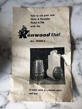 Kenwood shredder slicer for sale  SHEFFIELD