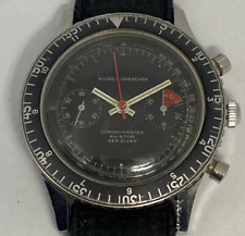 NIVADA GRENCHEN CHRONOMASTER AVIADOR SEADIVER CUERDA MANUAL VALJOUX 92 38 MM segunda mano  Embacar hacia Mexico