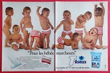 Publicité de Presse: Vêtements Couche T-LOTUS BEBE Marcheur Chocolat NESTLE 1981 comprar usado  Enviando para Brazil