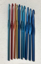 Lote de 10 agulhas de crochê vintage gancho único Boye EUA vários tamanhos e cores comprar usado  Enviando para Brazil