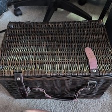 Large black wicker for sale  TIPTON