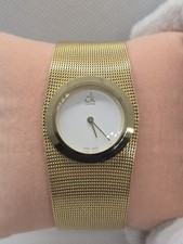 Relógio feminino Calvin Klein Impulsive K3T 235 malha dourada 30 mm quartzo suíço comprar usado  Enviando para Brazil