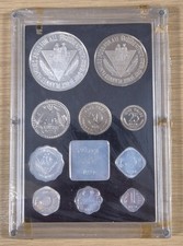 Usado, 1974 República da Índia Conjunto de Moedas Prova Bombaim Estado Perfeito Paisee & Rúpias, 35g .500 AG comprar usado  Enviando para Brazil
