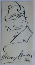 Autograph harry lauder for sale  EPSOM