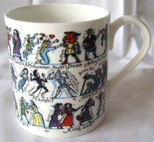 Shakespeare plays mug for sale  NORWICH