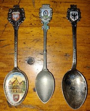 3 colheres de prata esterlina Alemanha 45,2 g Dortmund, Frankfurt e Weinriesenrad , usado comprar usado  Enviando para Brazil
