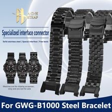 Pulseira de relógio de couro entalhe modificado para Casio G-shock GWG-B1000, usado comprar usado  Enviando para Brazil