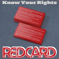 1.000 cartões vermelhos de imigração ICE Know Your Rights / Tarjetas Rojas comprar usado  Enviando para Brazil