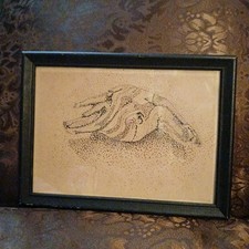 Vintage framed 5x7 for sale  Evington