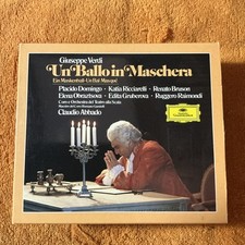 PLACIDO DOMINGO CLAUDIO ABBADO KATIA RICCIARDELLI Verdi: Un Ballo In Maschera CD comprar usado  Enviando para Brazil