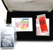 Isqueiro a óleo Rolling Stones Forty Licks 2573/10000 Zippo 2002 na caixa raro comprar usado  Enviando para Brazil