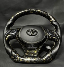 Volante de fibra de carbono forjado Toyota C-HR 2018–2022 | Atualização esportiva de couro comprar usado  Enviando para Brazil