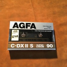 1 x AGFA  C-DX II S 90 Cassette,IEC II/High Pos,neu,eingeschweißt in OVP,1987 comprar usado  Enviando para Brazil