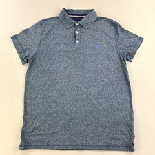 Camisa Polo Rugby University Hombres XL Gris Jaspeado Rendimiento Activo Calle Preppy segunda mano  Embacar hacia Mexico