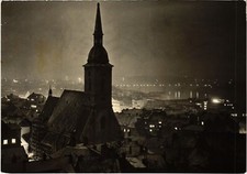 Używany, CPM AK CZECHOSŁOWACJA Bratysława - Panorama Nocna - v popredi Dom (693313) na sprzedaż  Wysyłka do Poland