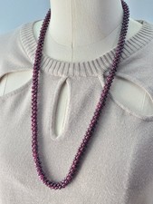 garnet rope necklace natural for sale  Greenfield