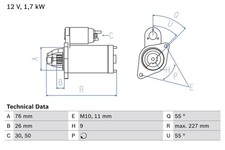 Bosch anlasser starter gebraucht kaufen  Oberlungwitz
