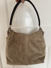 Tan suede handbag for sale  BOURNEMOUTH