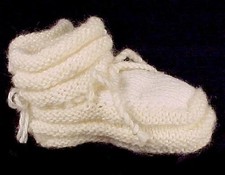 Handknit baby booties for sale  Iowa City