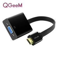 Usado, Cabo HDMI QGeeM compatível com adaptador VGA conversor de áudio vídeo digital comprar usado  Enviando para Brazil