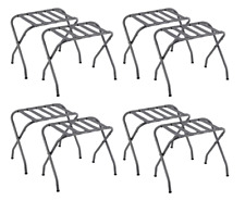 PACK de 8 Portaequipajes Plegable Portaequipajes Metal Soporte de Viaje para Hogar y Hotel segunda mano  Embacar hacia Mexico