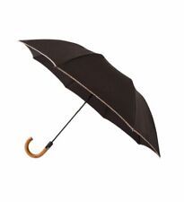 Guarda-chuva compacto Paul Smith preto assinatura listra borda com cabo de madeira comprar usado  Enviando para Brazil