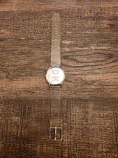 Relógio de quartzo designer DKNY NY-9206 – Mostrador de logotipo prata – Pulseira DKNY transparente - Funciona comprar usado  Enviando para Brazil