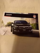 vauxhall insignia brochure 2016 for sale  COTTINGHAM