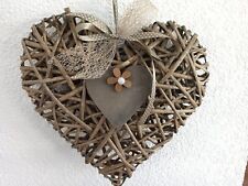 Rattanherz braun herzen gebraucht kaufen  Ehingen (Donau)