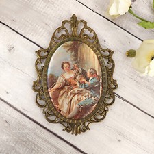 Cadre vintage ovale d'occasion  Villeurbanne