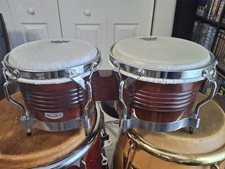 Matador por LP Bongos de Madeira Marrom Escuro Percussão Latina com Cabeças Remo comprar usado  Enviando para Brazil