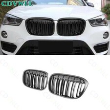 Para BMW X1 F48 2016-2018 2019 Preto Brilhante Centro Superior Malha Grelha Grelha Amortecedor comprar usado  Enviando para Brazil