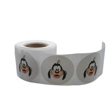 Vintage Disney Promo Pateta Adesivo Rolo 2" Redondo Festa Favores Raro comprar usado  Enviando para Brazil