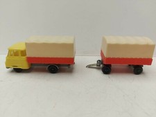 Vintage PL 1/87 RUCH Robur L2500 pritsche/plane + trailer 1970 plastic no box comprar usado  Enviando para Brazil
