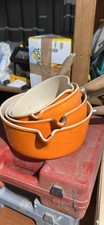 Lot casseroles creuset d'occasion  Tocane-Saint-Apre