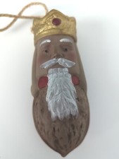 Walnut christmas santa for sale  Gray