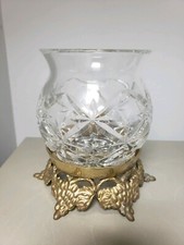 Vintage brass crystal for sale  Vernon Hills