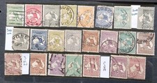 Selos Austrália Seleção de Canguru X 23 G/F Usados 1/2d a 2/- Marrom, 5 WM'S  comprar usado  Enviando para Brazil